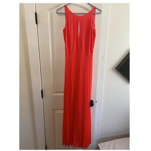 Women’s coral maxi dress